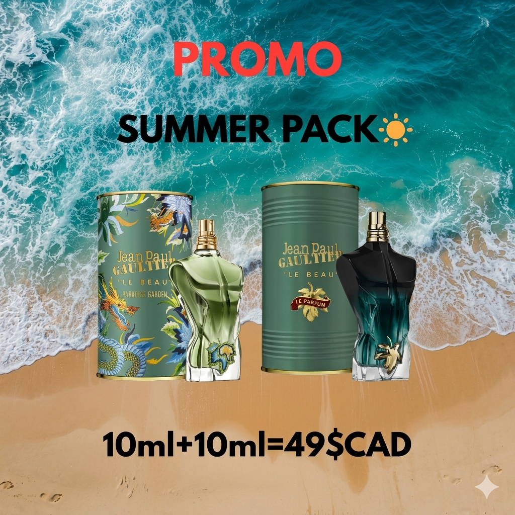 10ml JPG paradise garden+10ml JPG le beau le parfum