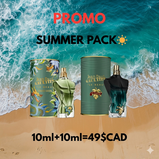 10ml JPG paradise garden+10ml JPG le beau le parfum